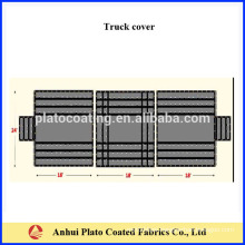 Colorful Customized three pieces of Lumber Tarps with brass grommet